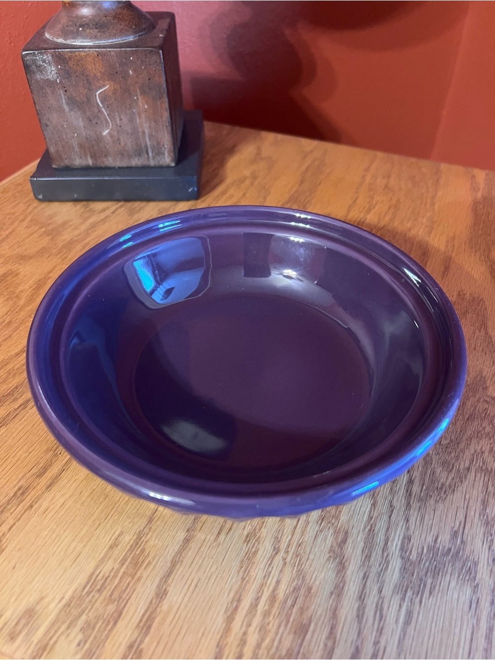 Longaberger Small Pie Plate- Eggplant Color 🥧